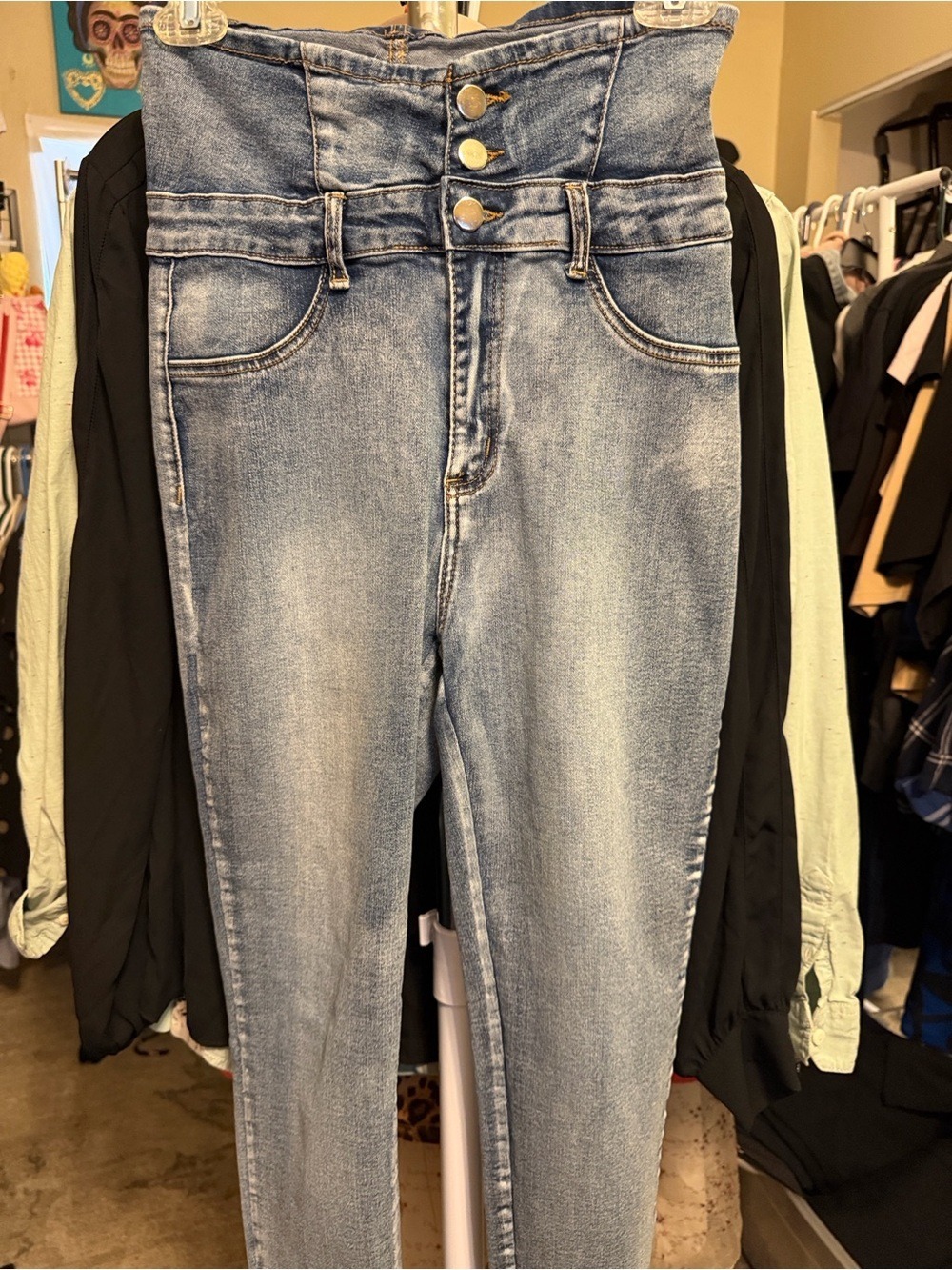 SHEIN High-Waist Light Blue Women’s Jeans